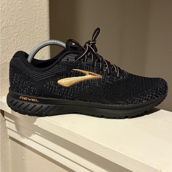 Brooks Revel 3 Black 1103141D077  Running Shoes Sneakers Mens Size 8.5 Medium D - Picture 2 of 10